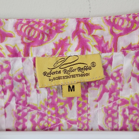 Roberta Roller Rabbit Isola Printed Fit-and-Flare Dress Medium - Picture 3 of 9